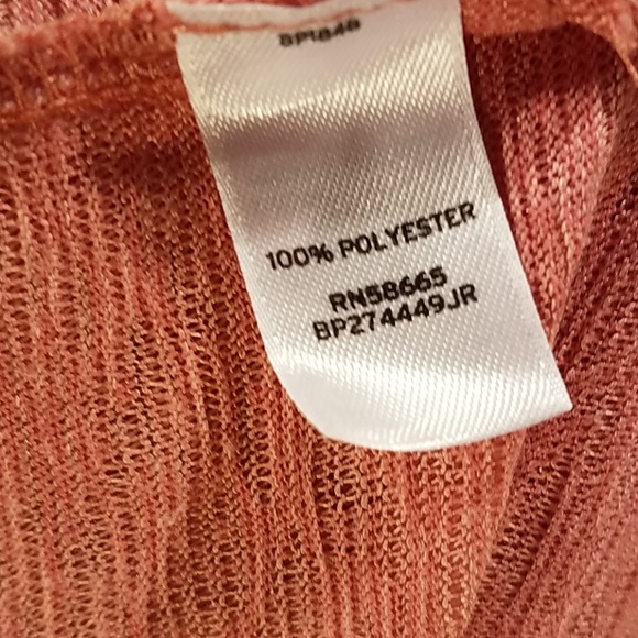 Rubbish tunic tank top peach scoop neck M texture - Picture 8 of 8